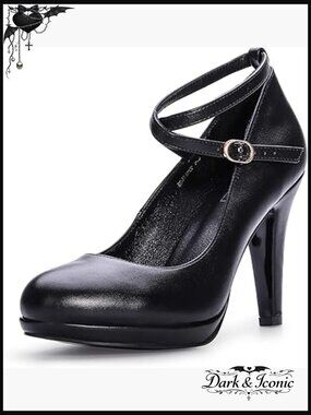 Strappy Cross Ankle Platform Pumps High Heels Wedding Shoes